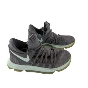 NIKE Zoom Kevin Durant Sneakers KD Cool Gray Mint Green‎ 6.5Y Youth Basketball